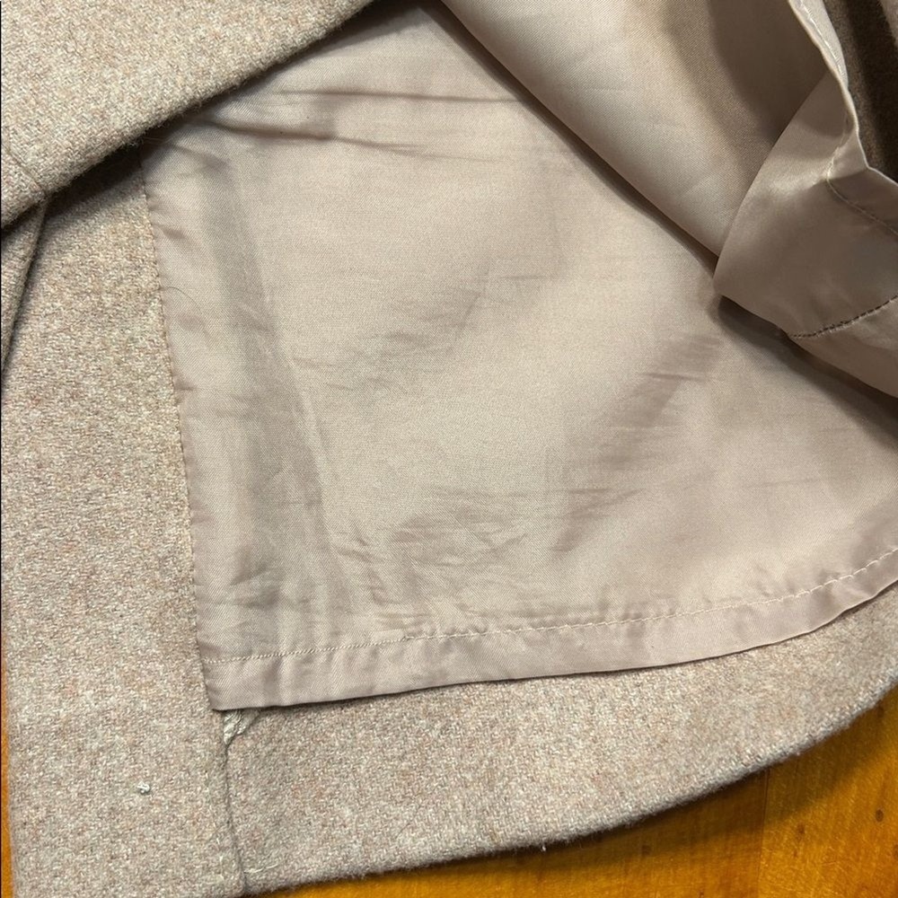 J.Crew The Pencil Skirt Wool Blend Heathered Tan Oatmeal Quiet Luxury Preppy - Picture 8 of 9